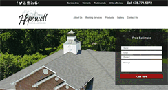 Desktop Screenshot of hopewell-roofing.com